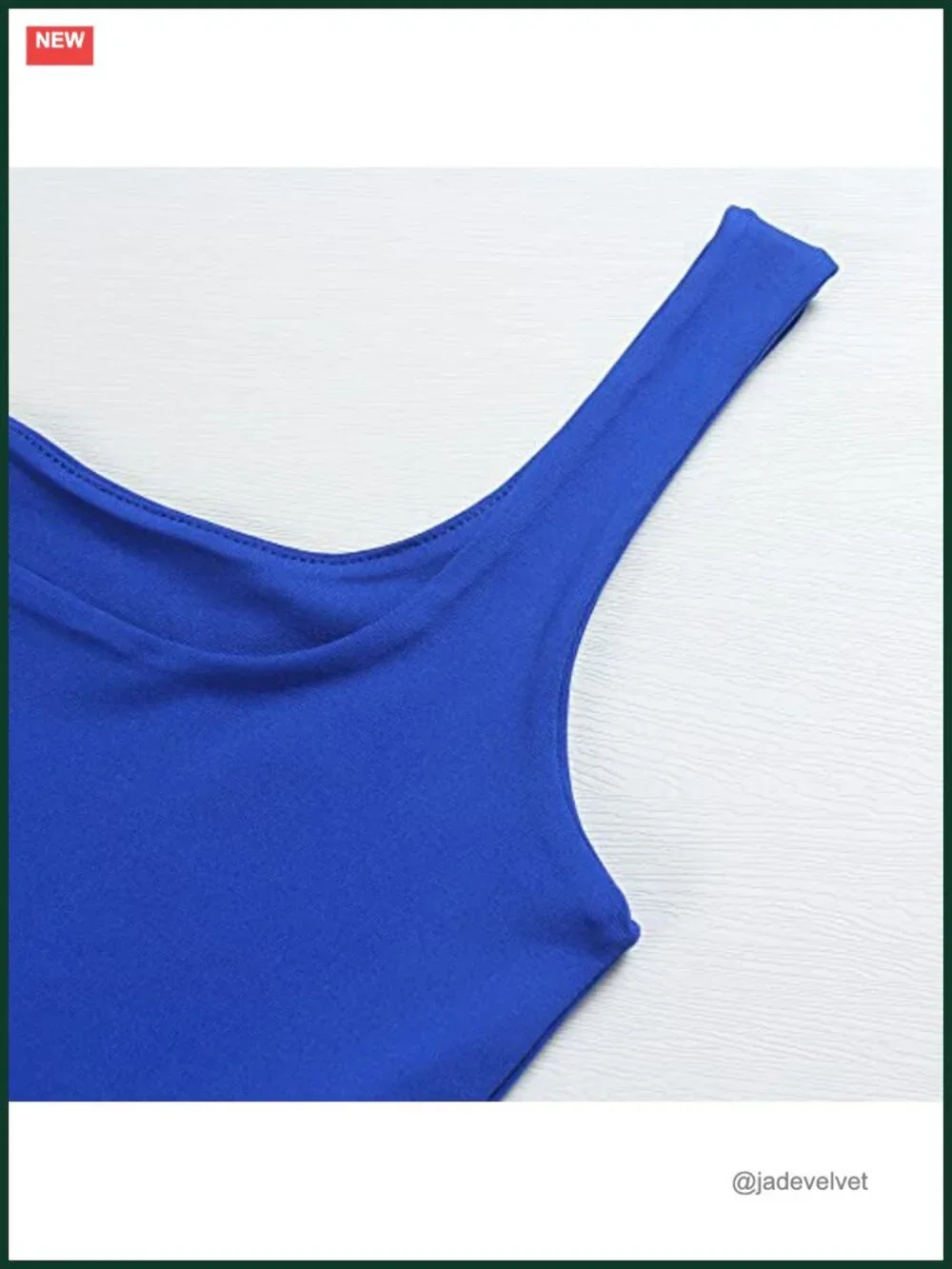 Women's Sleeveless Double Layer Square Neck Strappy Crop Tank Top, High Stretch